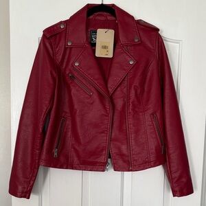 Levi's Red Leather Jacket